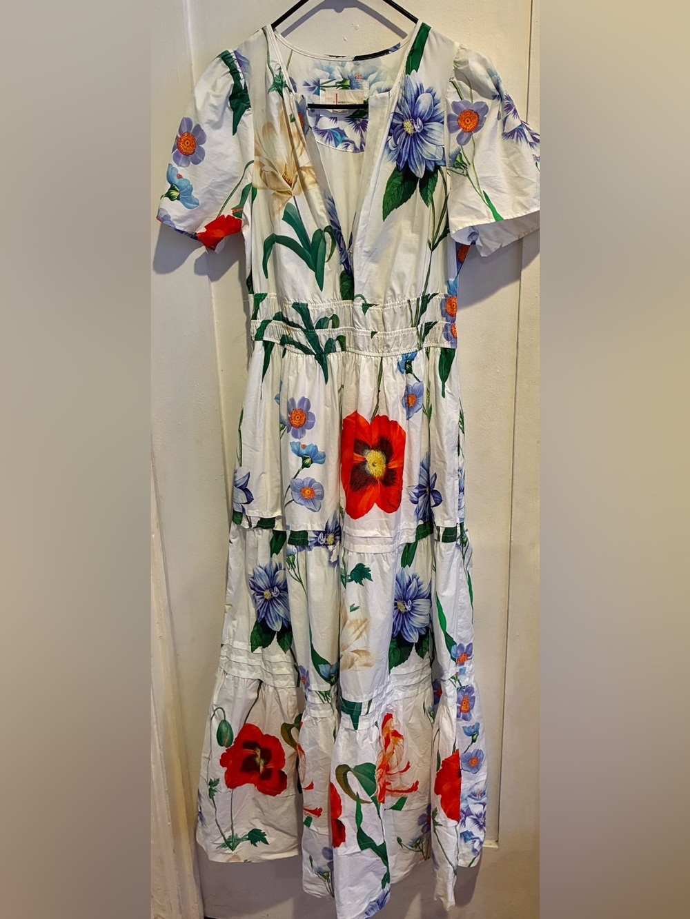 Anthropologie Somerset Floral Maxi Dress with Multicolor Blooms - Picture 3 of 5